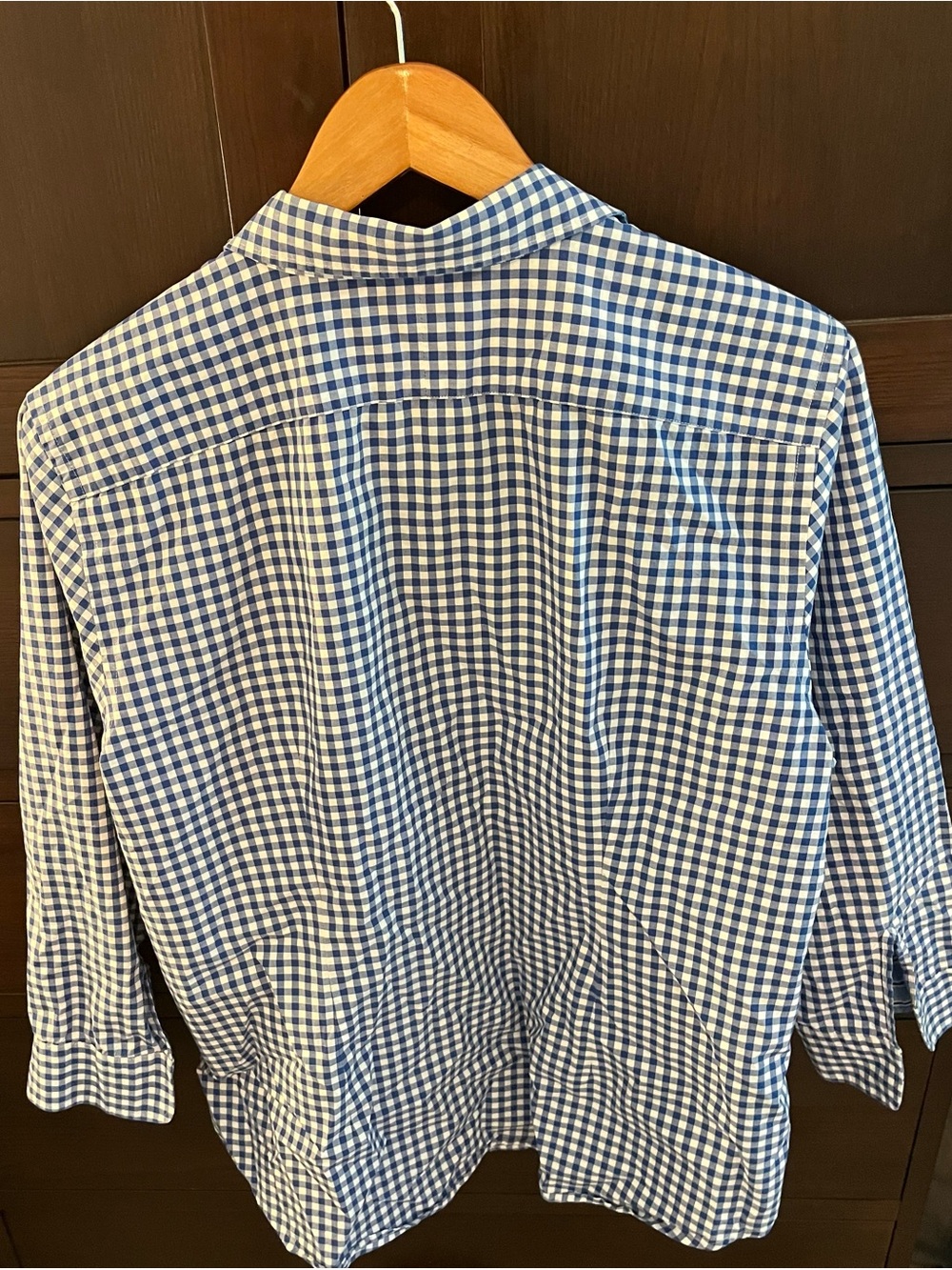Lauren Ralph Lauren Blue Gingham Button-Up Shirt - Women’s - Picture 6 of 8